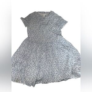 Jacadi Blue Floral Casual Kids Dress